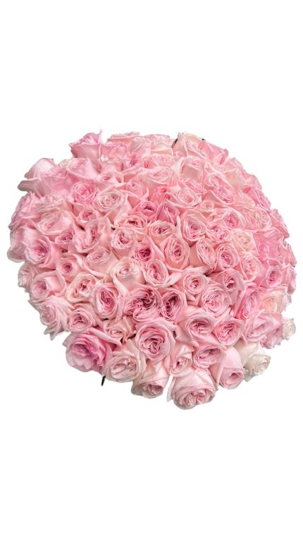 Букет з 75 троянд Pink O'hara, висота 70 см
